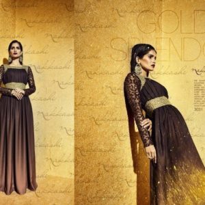 Brown Anarkali