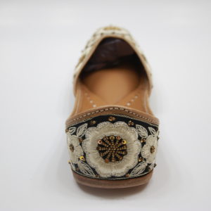 Floral Resham Jutti Flats - Image 4