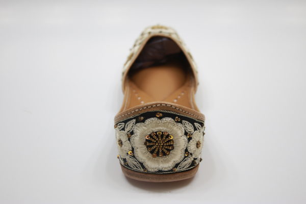 Floral Resham Jutti Flats - Image 4