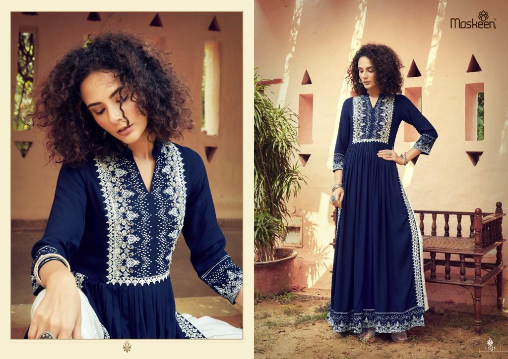 Blue Chicken kurta - Omnama Fashions