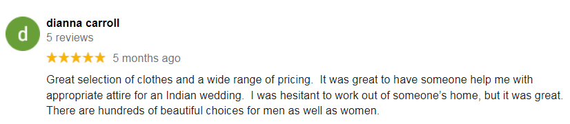 Google Review - Dianna