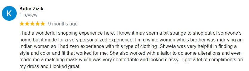 Google Review - Katie