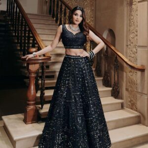 Bridesmaid Lehangas (New Collection) - Black