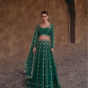 Bridesmaid Lehangas (New Collection) - Emrald Green