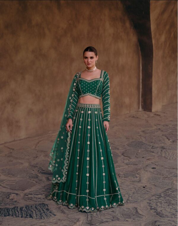 Bridesmaid Lehangas (New Collection) - Emrald Green