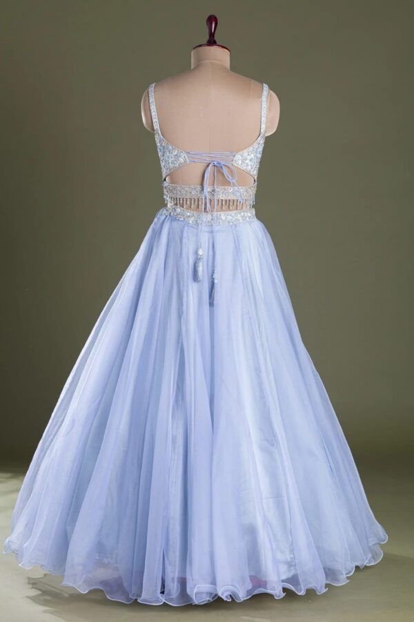 Bridesmaid Lehangas (New Collection) - Light Blue - Image 3