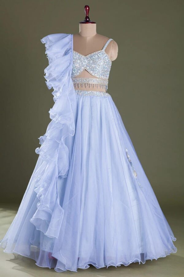Bridesmaid Lehangas (New Collection) - Light Blue