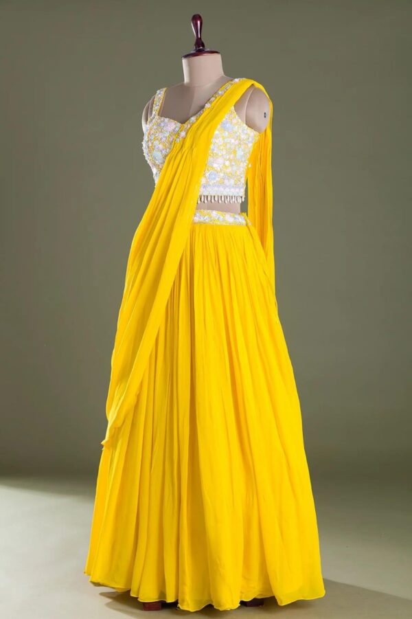 Bridesmaid Lehangas (New Collection) - Yellow - Image 3