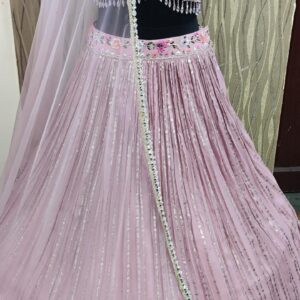 Cocktail Lehangas (2024 Collection) - Light Purple