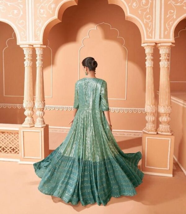 Cocktail Lehangas (2024 Collection) - Sparkling Green - Image 2