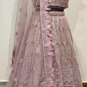 Cocktail Lehangas (2024 Collection) - Tea Pink