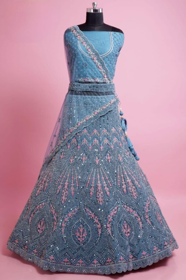 Engagement Lehangas (2024 Collection) - Baby Blue