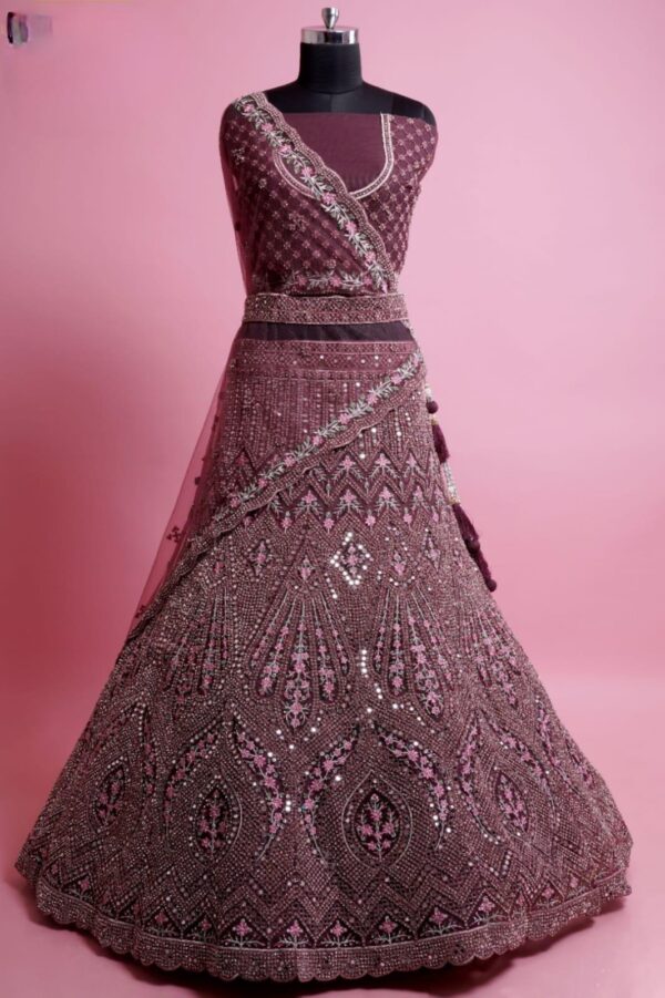 Engagement Lehangas (2024 Collection) - Dark Pink