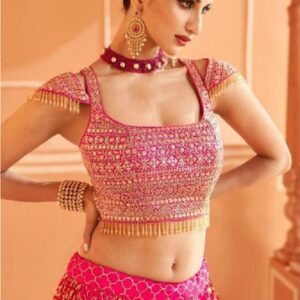 Mehndi Lehanga (2024 Collection) - Shocking Pink