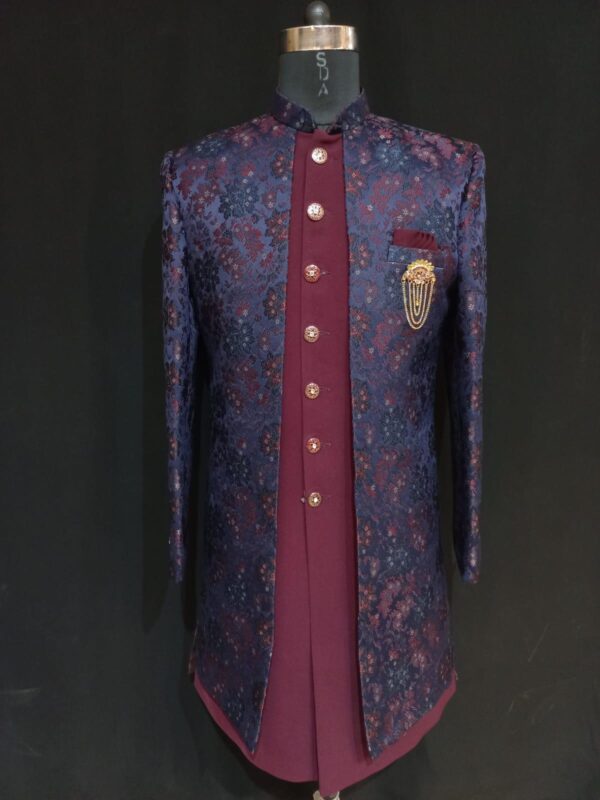 Mens Wear (New Collection) 2024 - Maroon with Blue